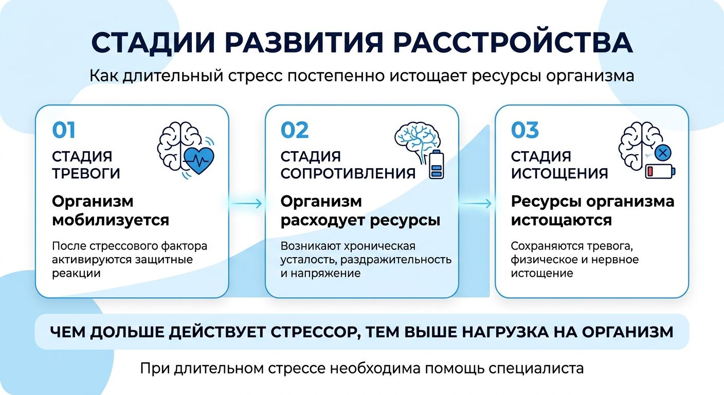 Лечение стресса в Кропоткине инфографика